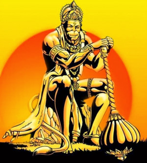 Lord Hanuman's Beautiful Painting