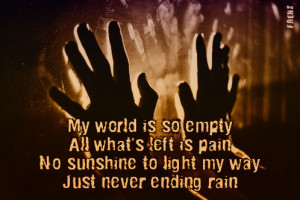 Tagged: empty emptiness pain sad sadness Sadness Quotes loneliness