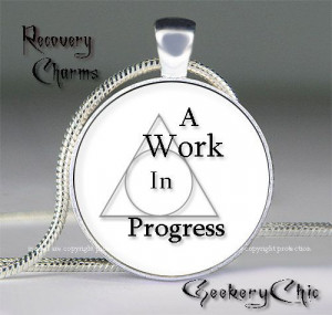 Addiction Recovery Slogans and Sayings Pendant by SilverRapture, $11 ...