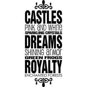 Fairy Tale Quote Wall Sticker Fairy Tale Wall Decal Art gallery image