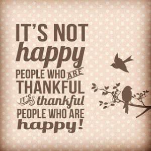 Real Lesson in being Thankful