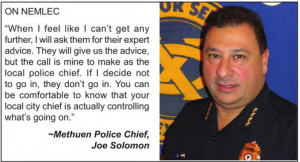 CHIEF SOLOMON I have concern but I don t have worry What it