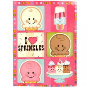 Ice Cream Sprinkles Sticker Sheets (4 count)