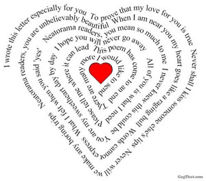 Heart Shaped Loved Poem