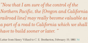Now that I am sure of the control of the Northern Pacific, the [Oregon ...