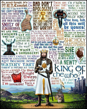Monty Python Holy Grail quotes, all that I needed right here! Haha