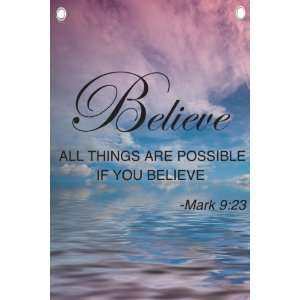 Religious Quotes Wall Quotes Canvas Banner: Home & Kitchen