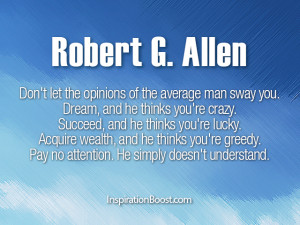 Robert G Allen Quotes