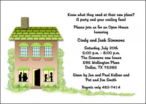 House Warming Party Invite Stationary Cards
