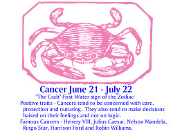 Cancer June July Rhinestone...