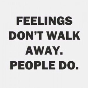 People walk away.