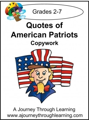 Quotes of Patriotic Americans Copywork
