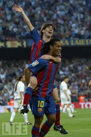 Barcelona, messi and ronaldinho pictures