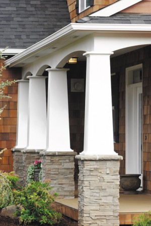 Brick House with Columns