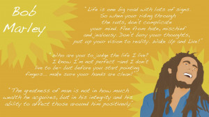 Bob Marley Quotes And Cartoon Wallpaper by xXnot4freeXx
