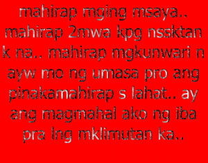 Funny Tagalog Text Quotes And Sayings #17