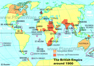 British Empire Map 1900