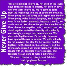 Fighting Cancer Quotes | ... be strong and what it means to stand up ...