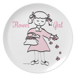 Wedding Plates - Flower Girl