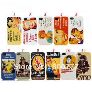 Funny Quotes Vintage Ads Beauty Plastic Case for iPhone 5 5S(Hong Kong ...
