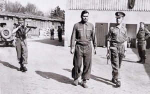 Commandant Josef Kramer arrested by the British at Belsen.