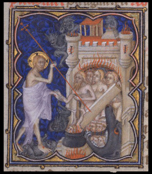 dead from devils below ground, in the legend of the harrowing of hell.