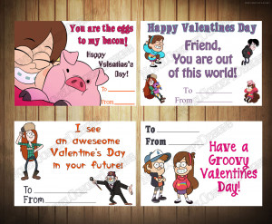 Gravity Falls Valentine's Day Cards