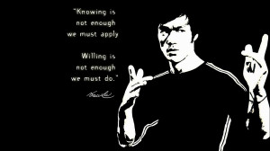 Bruce Lee quote wallpaper