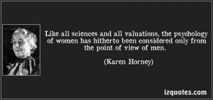 Applications of Horney's Theories: Feminist Psychology