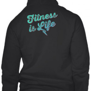 Fitness is Life Retro Fitness Motivation T-shirt