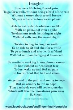 ... remission right now, but fear the pain could come back at any moment