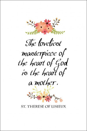 Click to download St. Therese quote free printable.