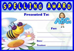 free spelling bee certificate maker