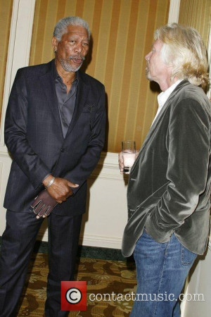 Picture Man Freeman And Sir Richard Branson Photo