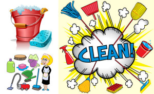 bucket; rag; brush; detergent; Methodist JIELING; Ms.; villain; shovel ...