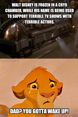 Wake up, mister Disney…