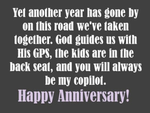Christian Anniversary Messages for Wife or Husband