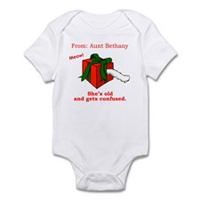 Aunt Bethany's Cat in a Box Infant Bodysuit for