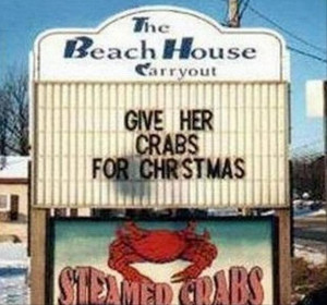 give her crabs for christmas, funny christmas pictures