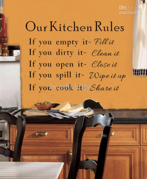 Elegant Words Our Kitchen...