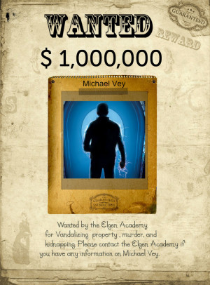 Michael Vey wanted poster