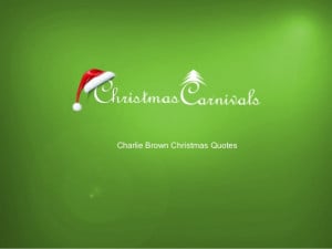 Charlie brown christmas quotes