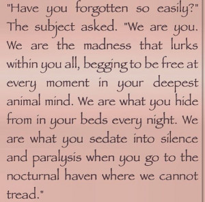 The Russian Sleep Experiment quote.Russian Sleep Experiment