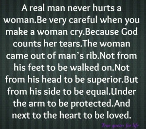 real man...