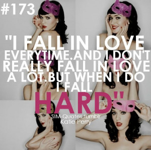 Katy perry, quotes, sayings, i fall in love