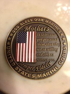 marine mom inspiration quotes | My Marine Mom Challenge Coin. More