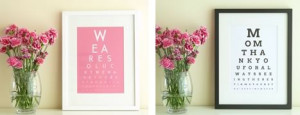 Eye Chart Art - the personalized mothers day gift that's perfect if ...