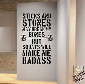 Badass-Squats-Gym-Motivational-Wall-Decal-Quote-Fitness-Workout-Health ...