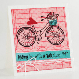 Bicycle valentine card