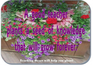 teacher seeds flowers quote